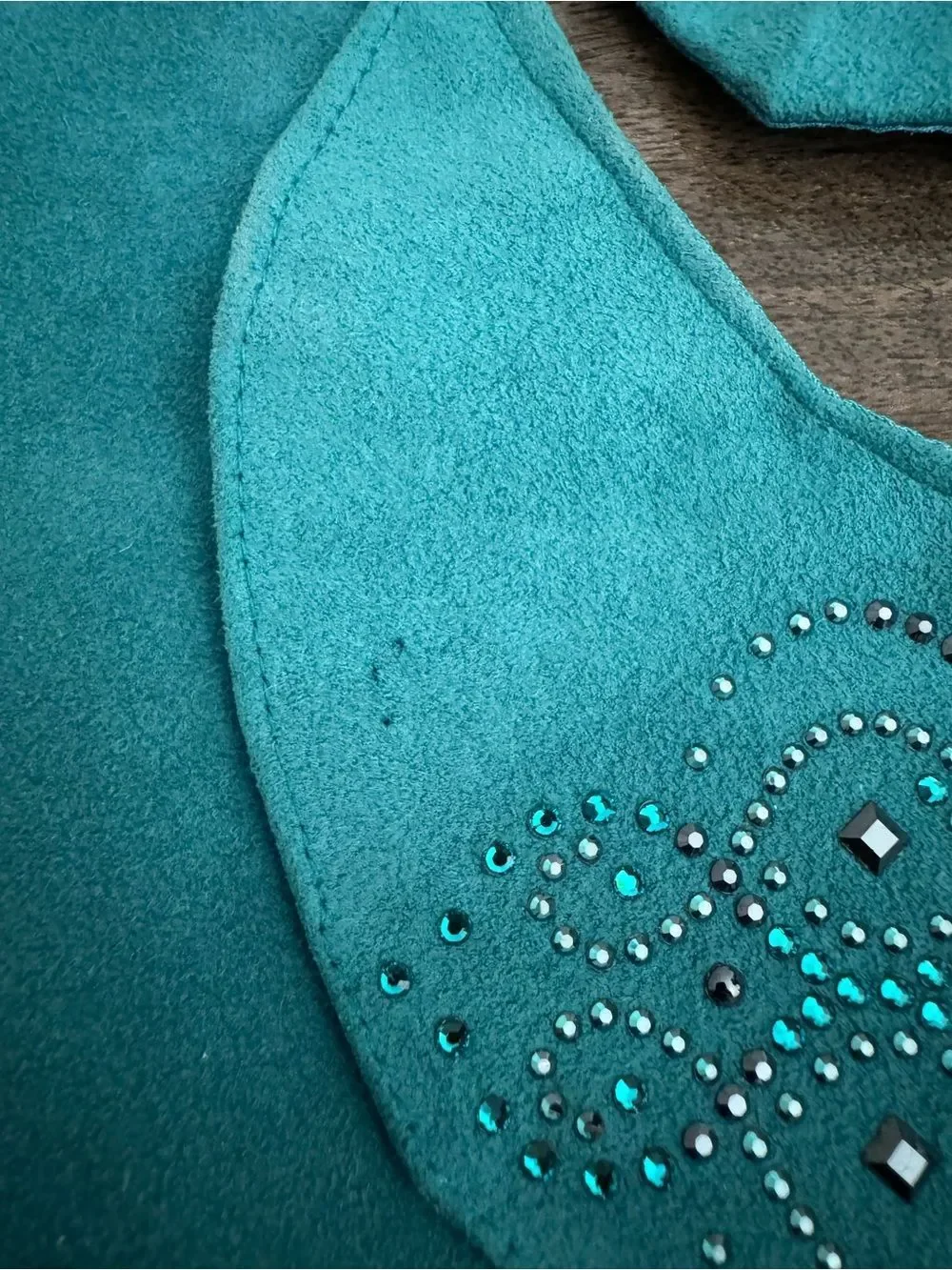 Diamond Dogs Swarovski Crystal Turquoise Blue Dog Coat Jacket